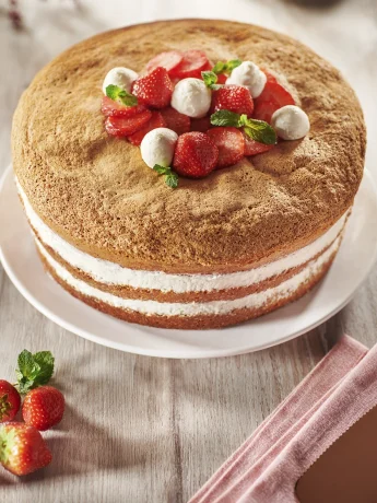 Layer cake fraises Flexipan